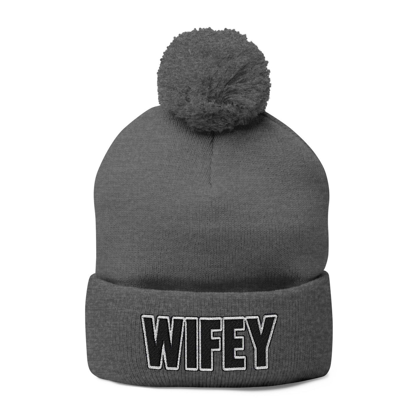 "WIFEY" POM POM BEANIE