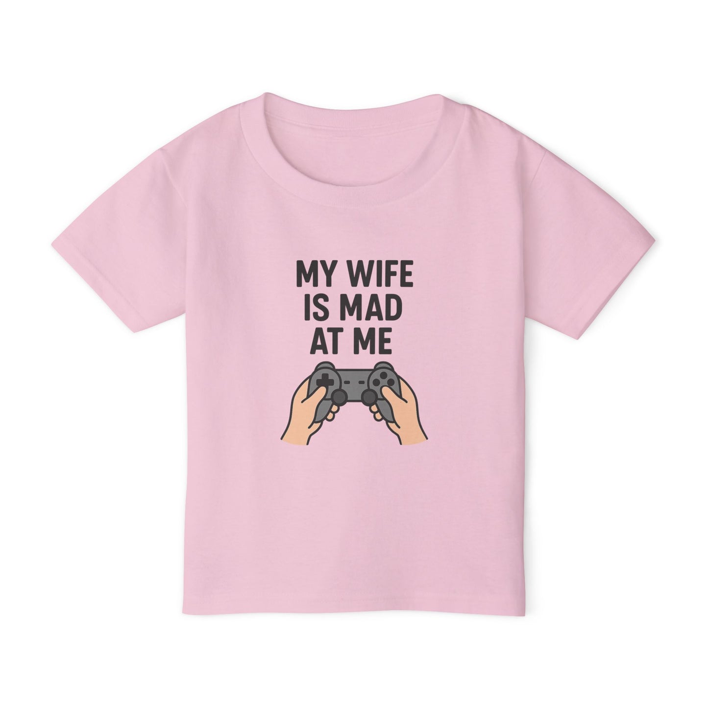 Funny Kids' T-Shirt - 'My Wife is Mad at Me' Toddler Tee, Humorous Gift, Birthday, Playdate, Gaming Shirt, Casual Wear