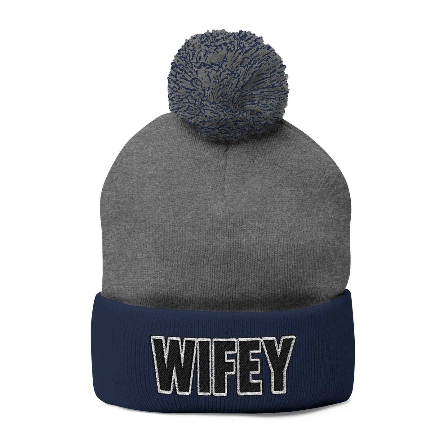 "WIFEY" POM POM BEANIE