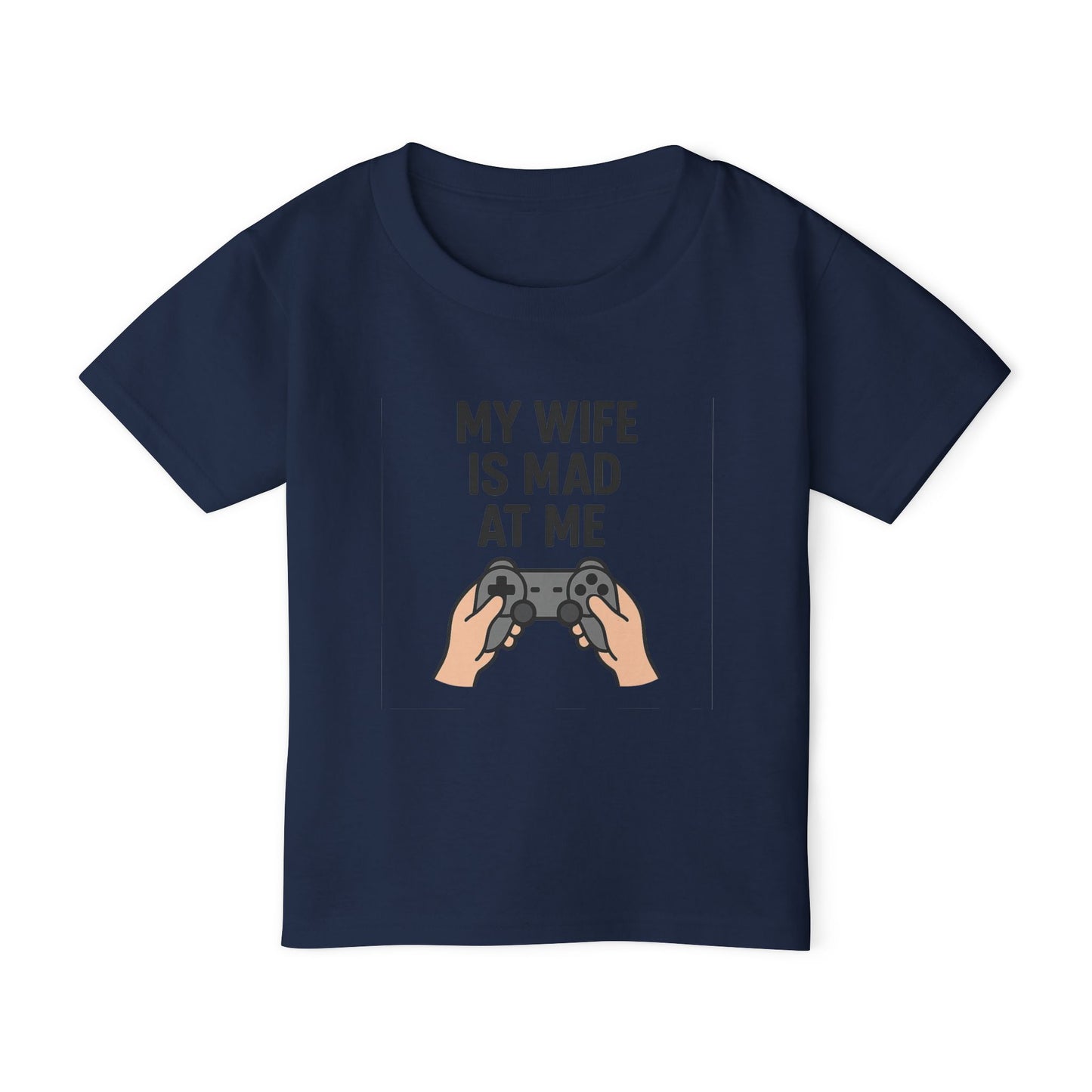 Funny Kids' T-Shirt - 'My Wife is Mad at Me' Toddler Tee, Humorous Gift, Birthday, Playdate, Gaming Shirt, Casual Wear
