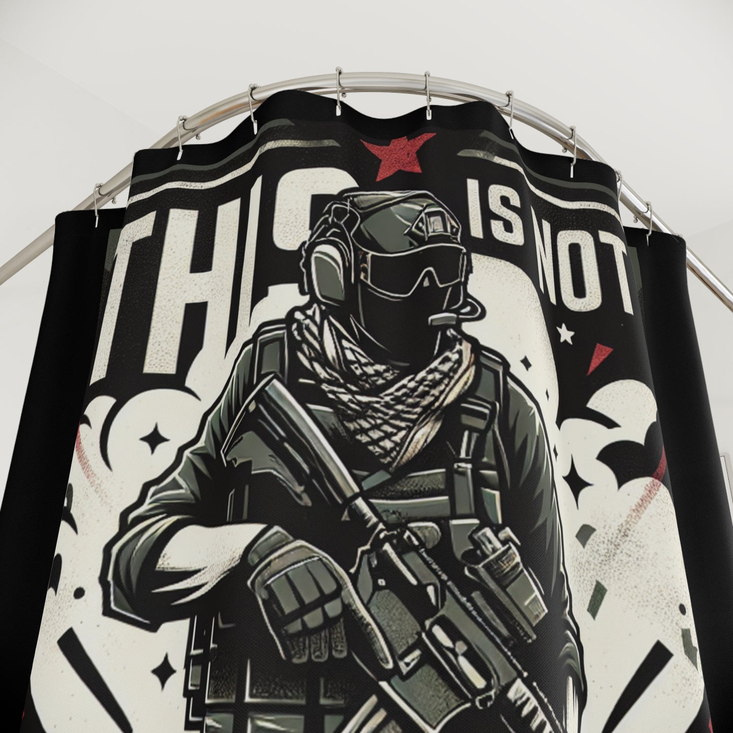 THIS IS NOT CASUALS - SHOWER CURTAIN