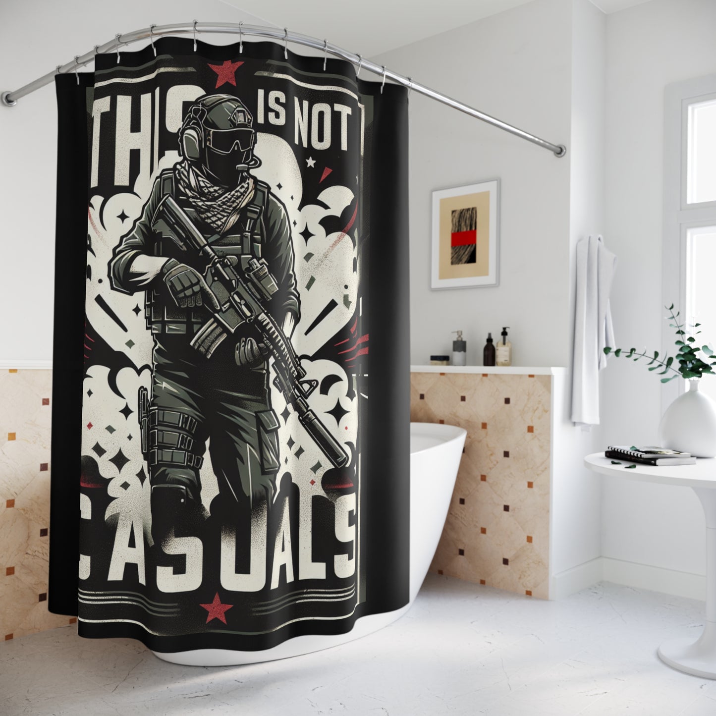 THIS IS NOT CASUALS - SHOWER CURTAIN
