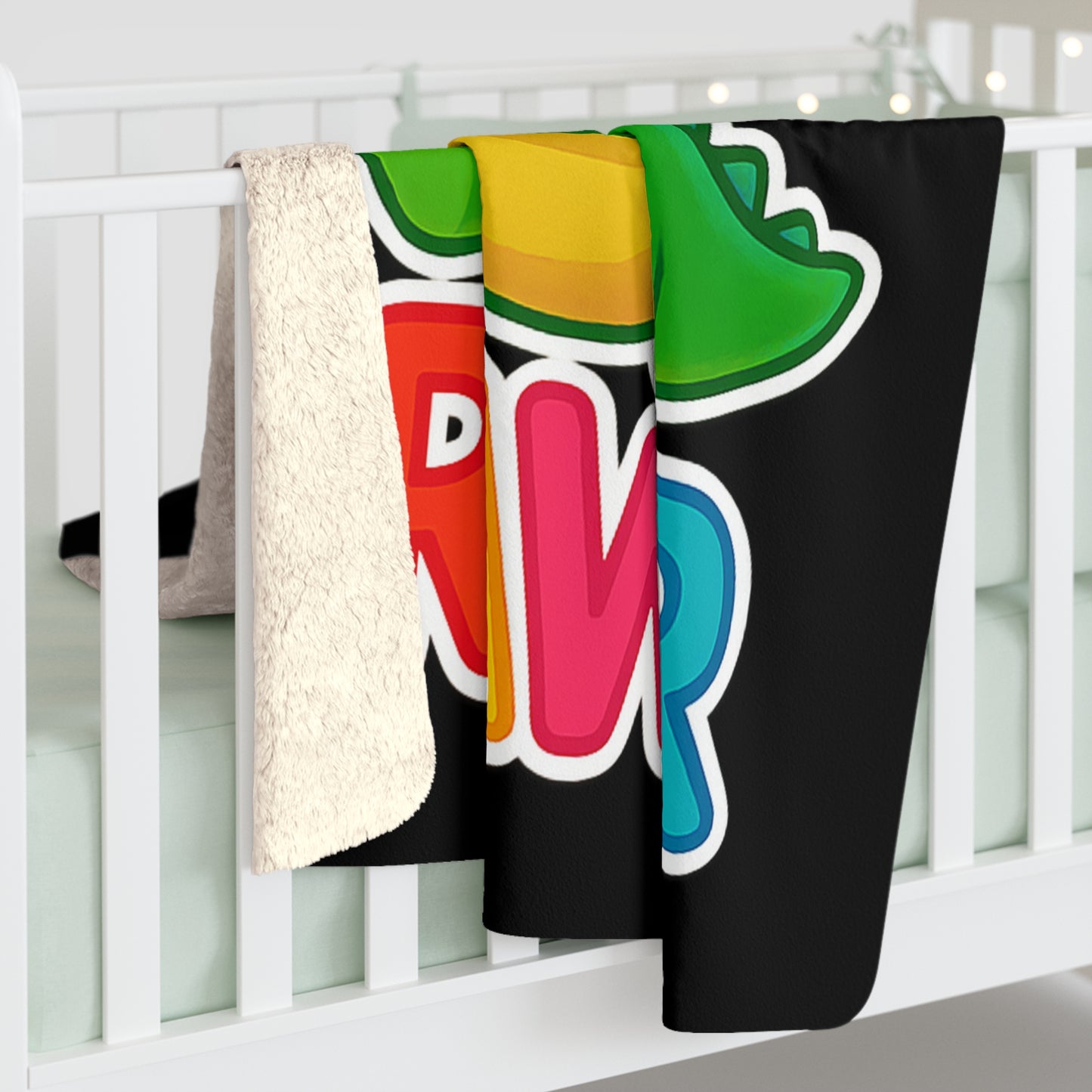 TINY DINY RAWR - BLANKET BLACK