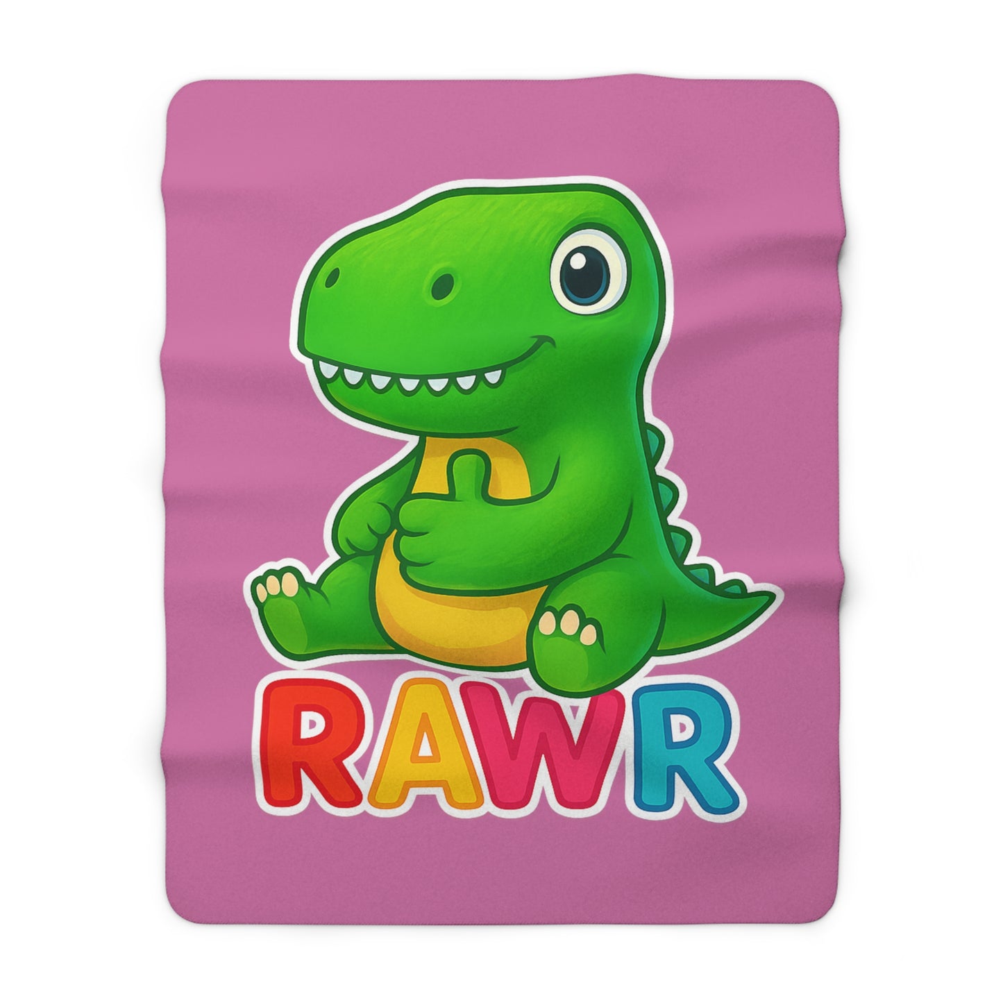 TINY DINY RAWR - BLANKET PINK