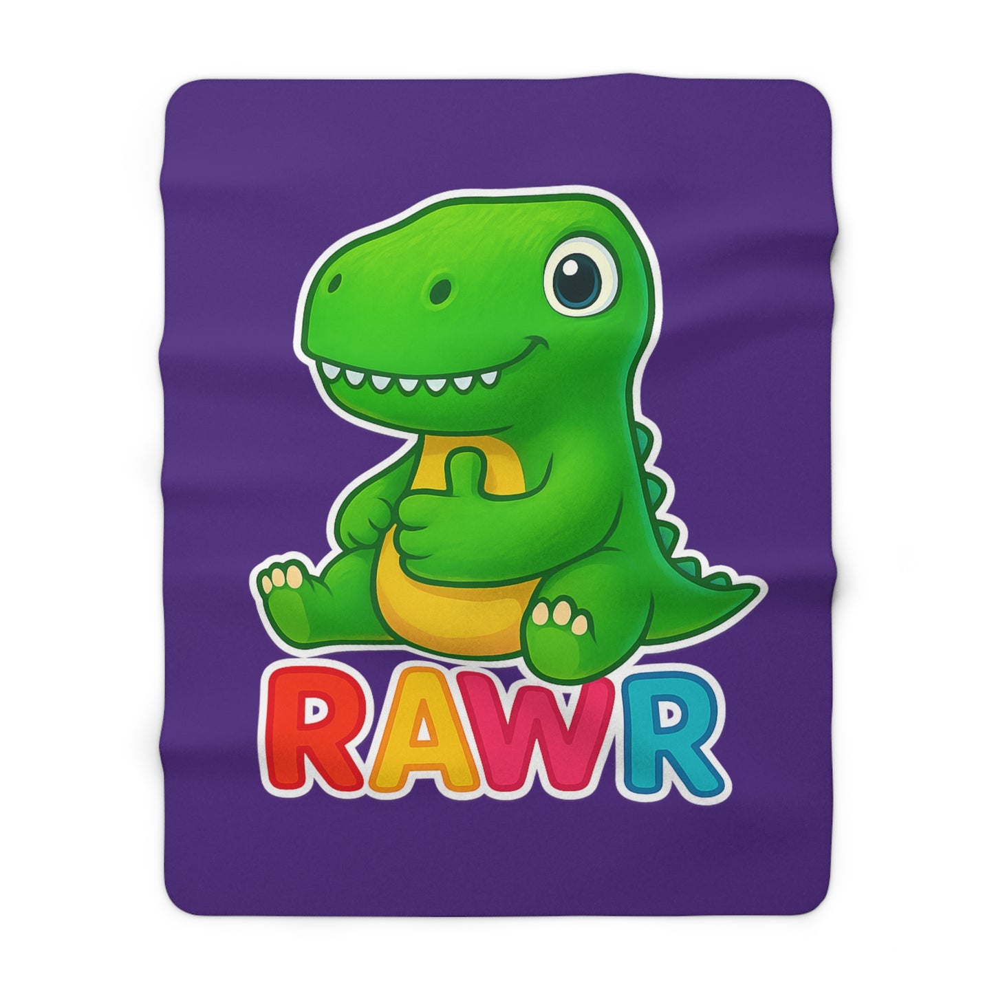 TINY DINY RAWR - BLANKET PURPLE
