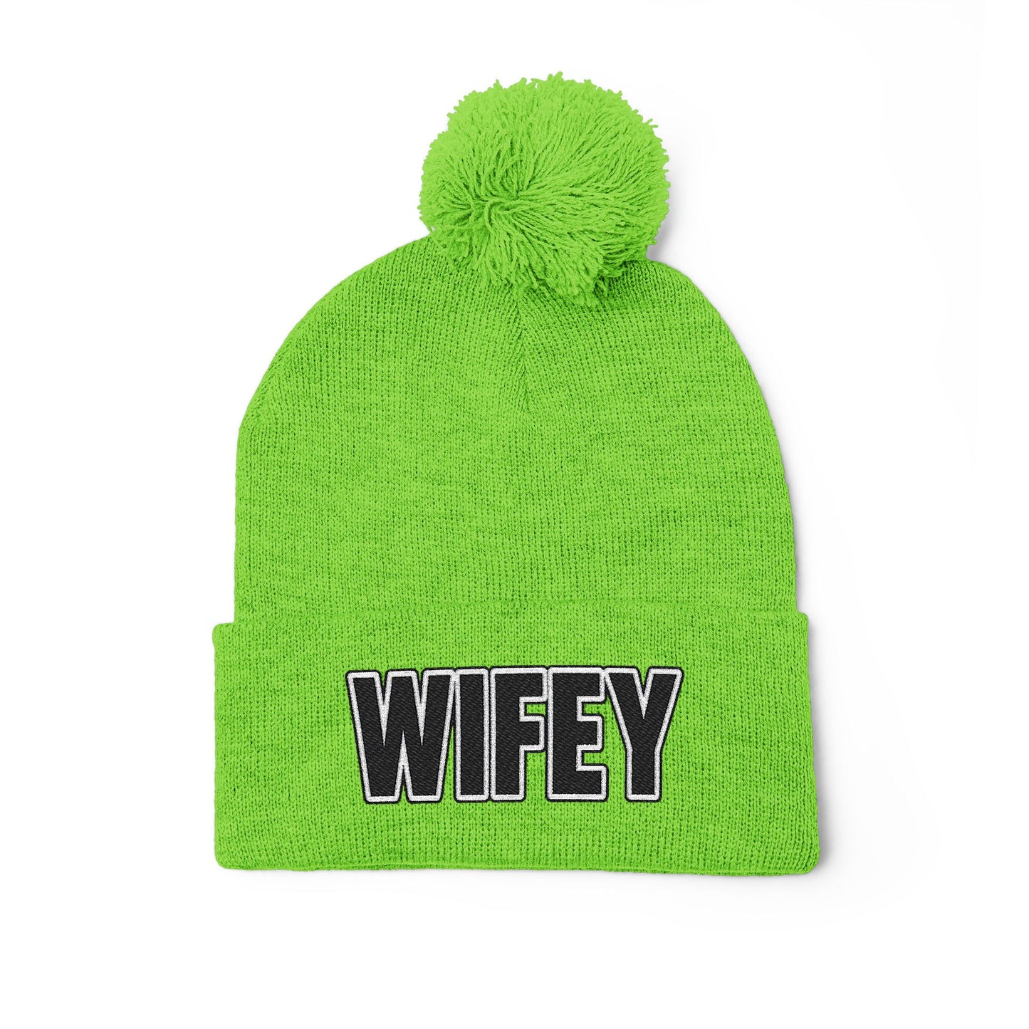 "WIFEY" POM POM BEANIE