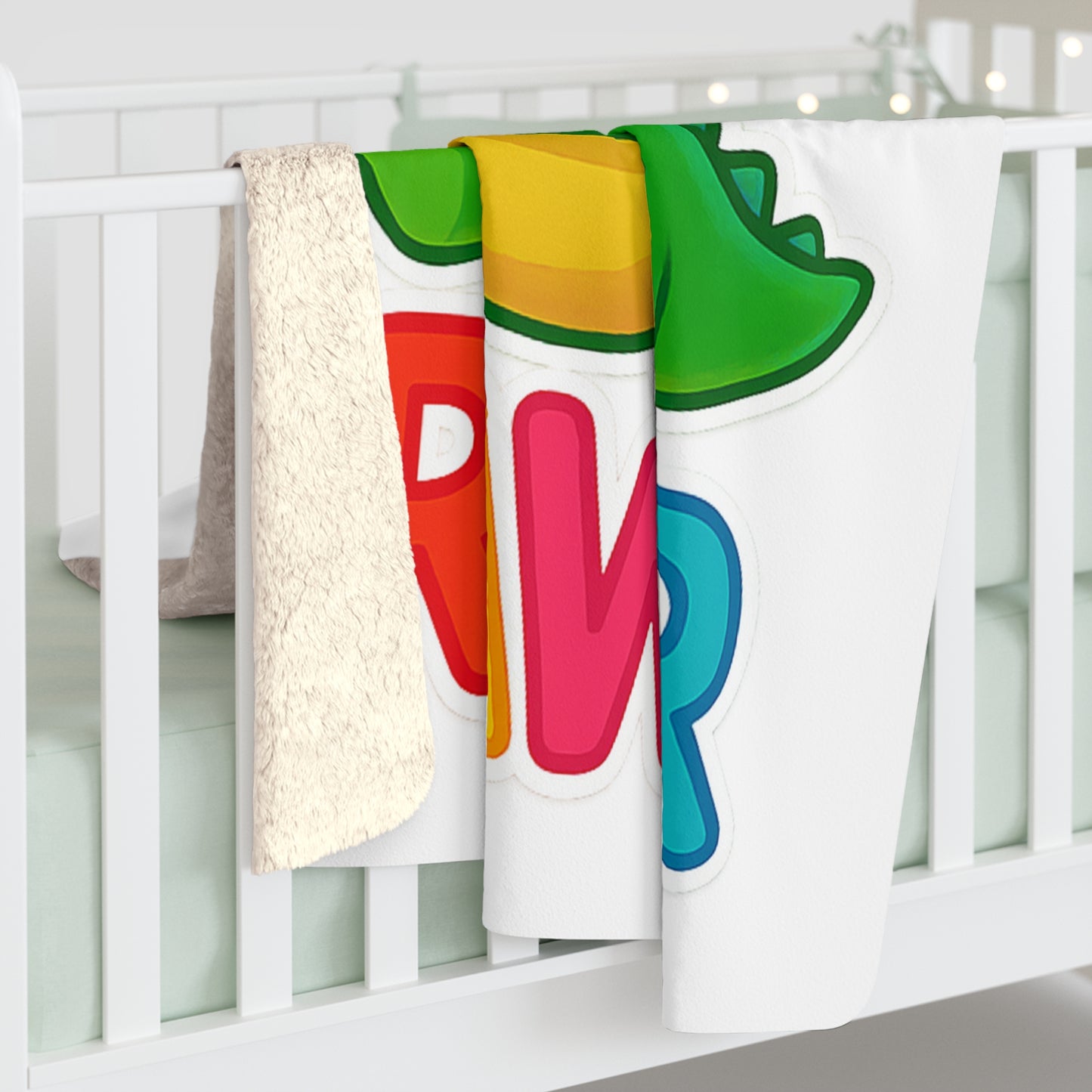 TINY DINY RAWR - BLANKET WHITE