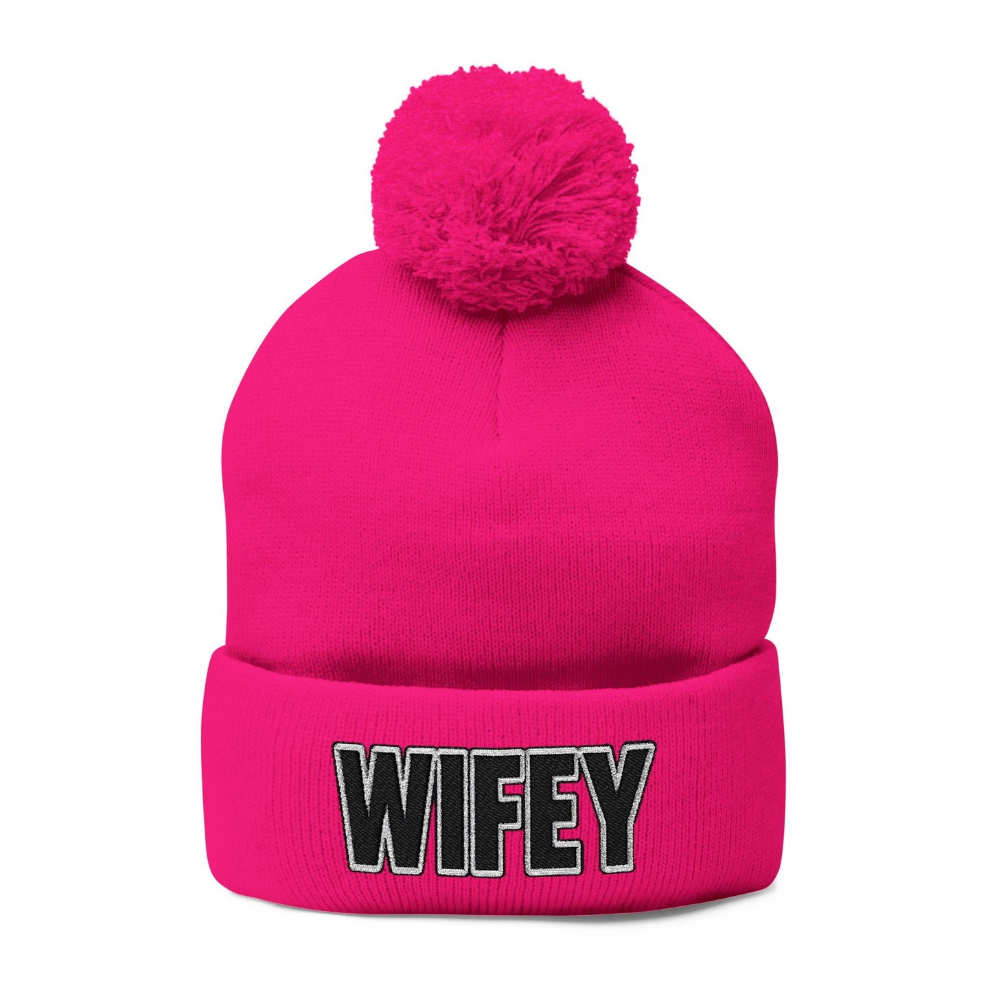 "WIFEY" POM POM BEANIE