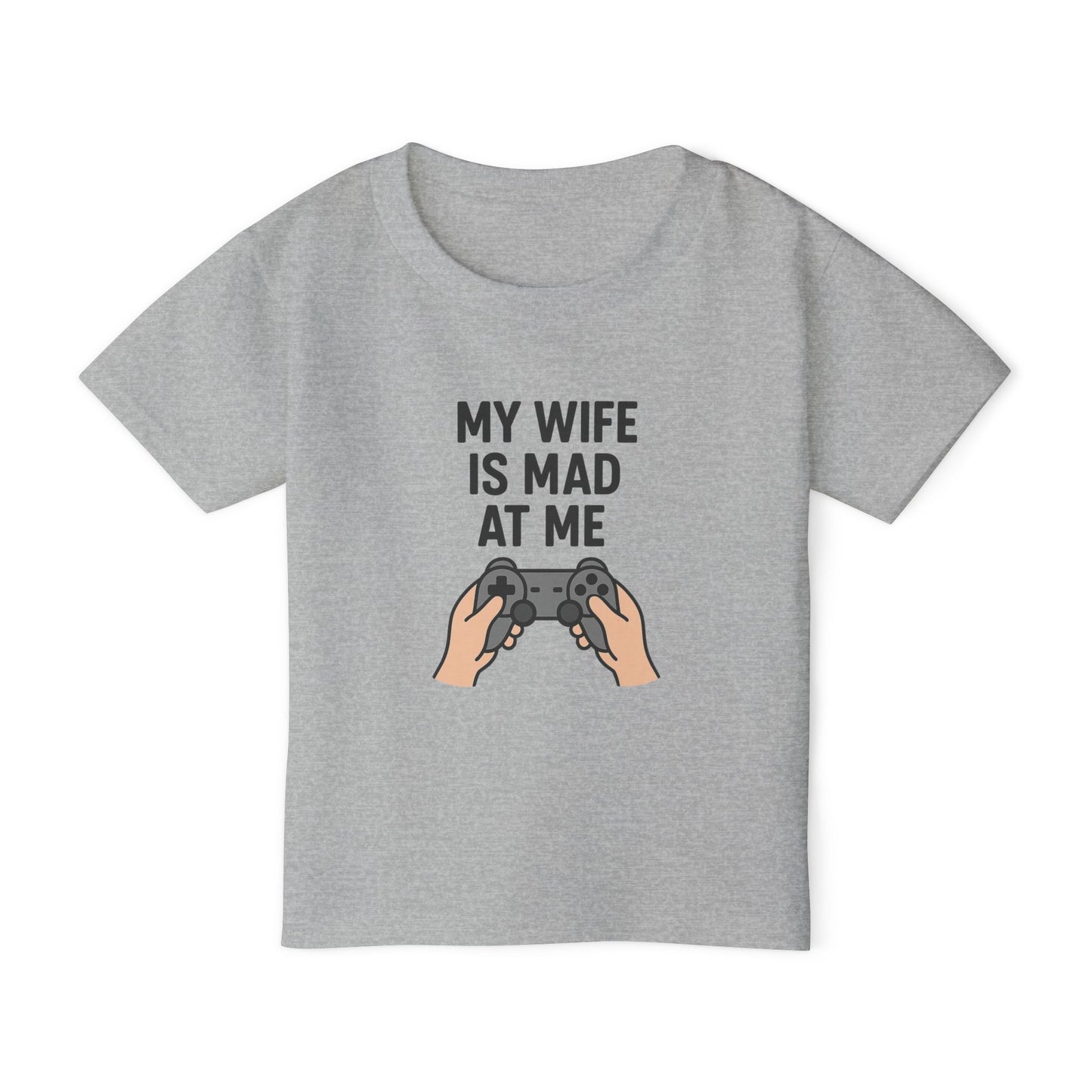 Funny Kids' T-Shirt - 'My Wife is Mad at Me' Toddler Tee, Humorous Gift, Birthday, Playdate, Gaming Shirt, Casual Wear