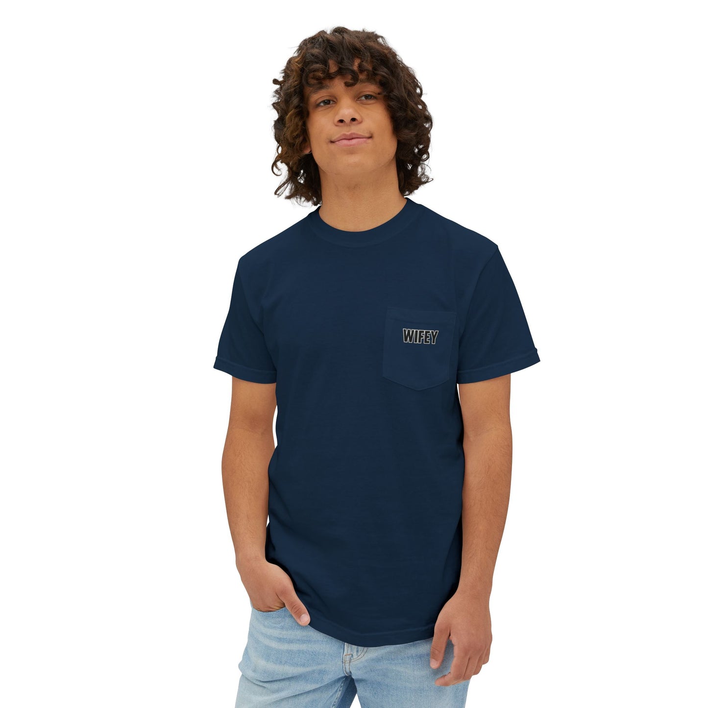 "DOWNED HIM... ALMOST" - POCKET T (FRONT/BACK)