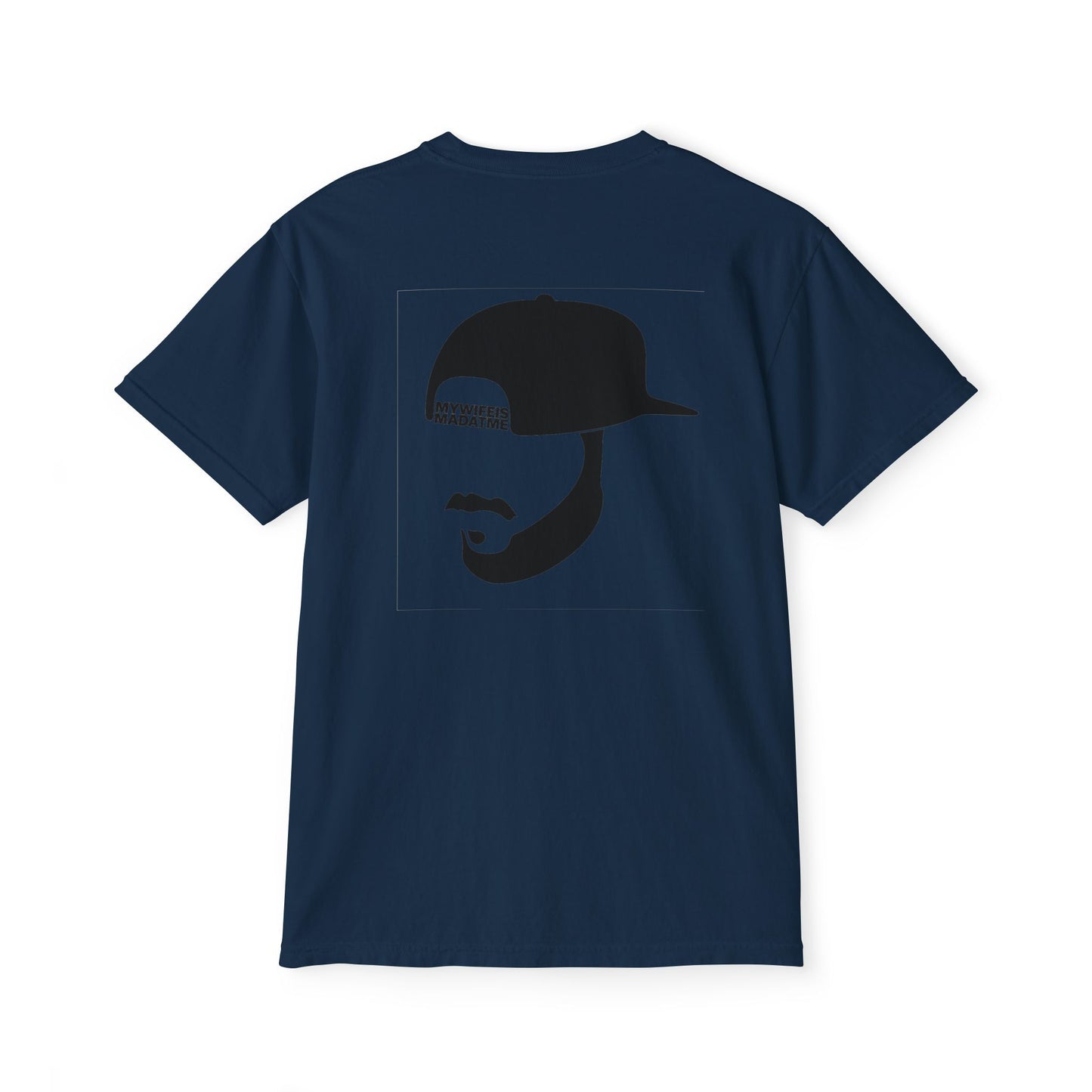 "WIFEY HAT LOGO" - POCKET T (FRONT/BACK)