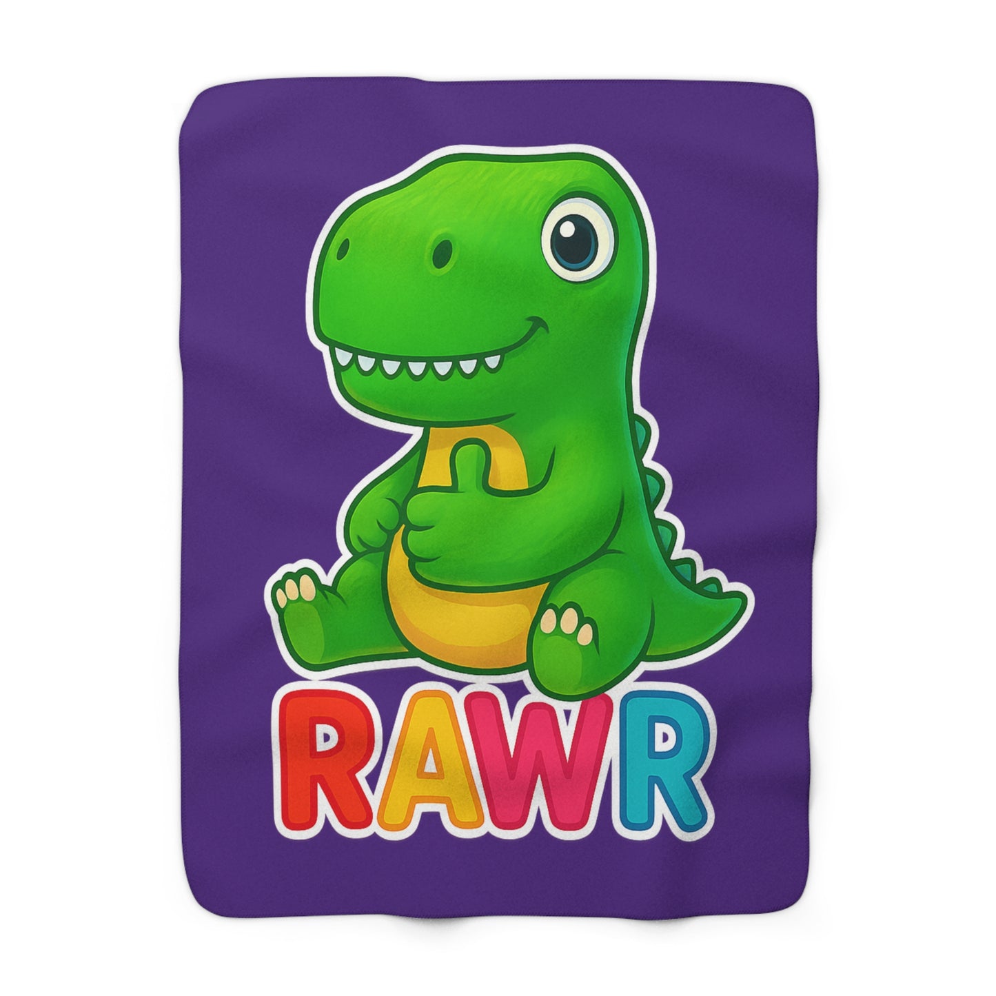 TINY DINY RAWR - BLANKET PURPLE
