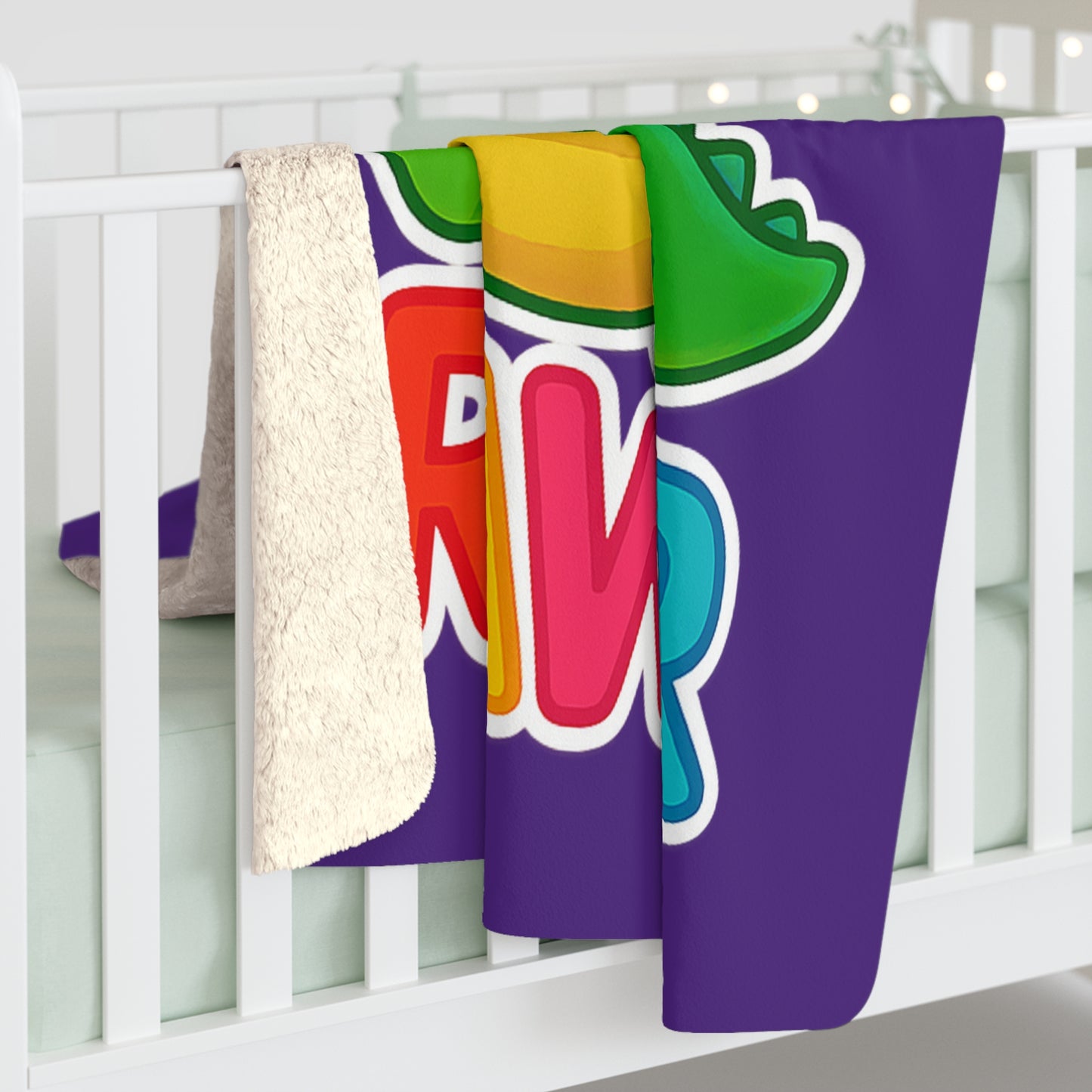 TINY DINY RAWR - BLANKET PURPLE