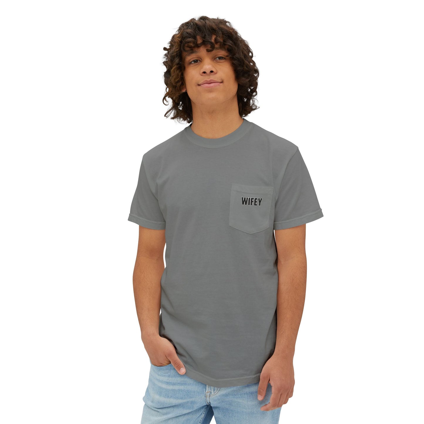 "DOWNED HIM... ALMOST" - POCKET T (FRONT/BACK)