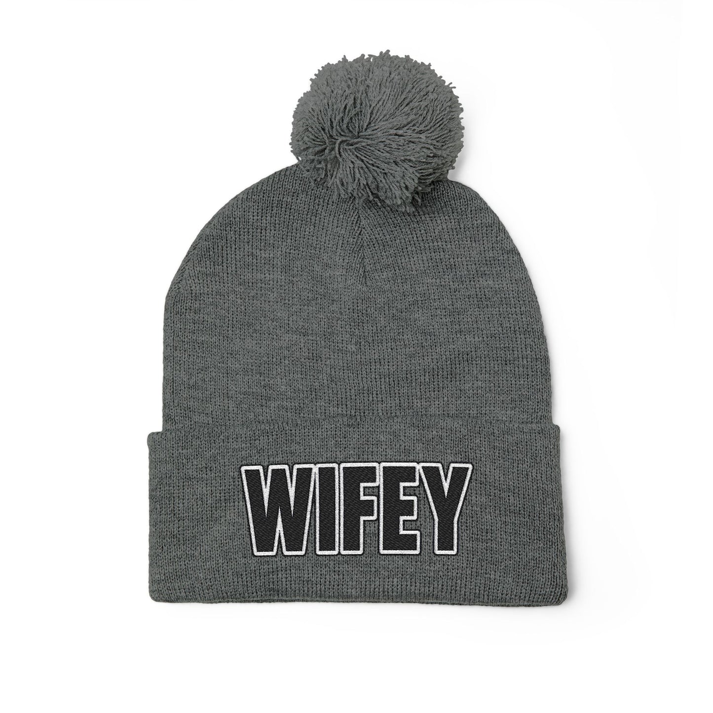"WIFEY" POM POM BEANIE