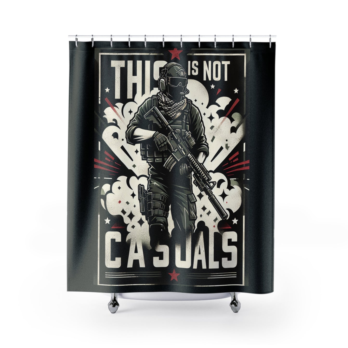 THIS IS NOT CASUALS - SHOWER CURTAIN