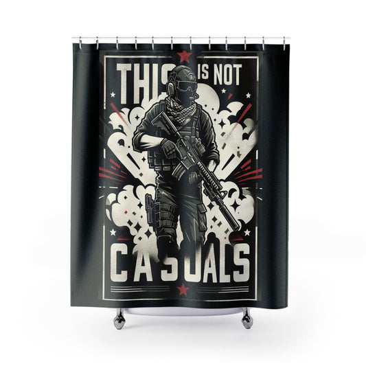 THIS IS NOT CASUALS - SHOWER CURTAIN