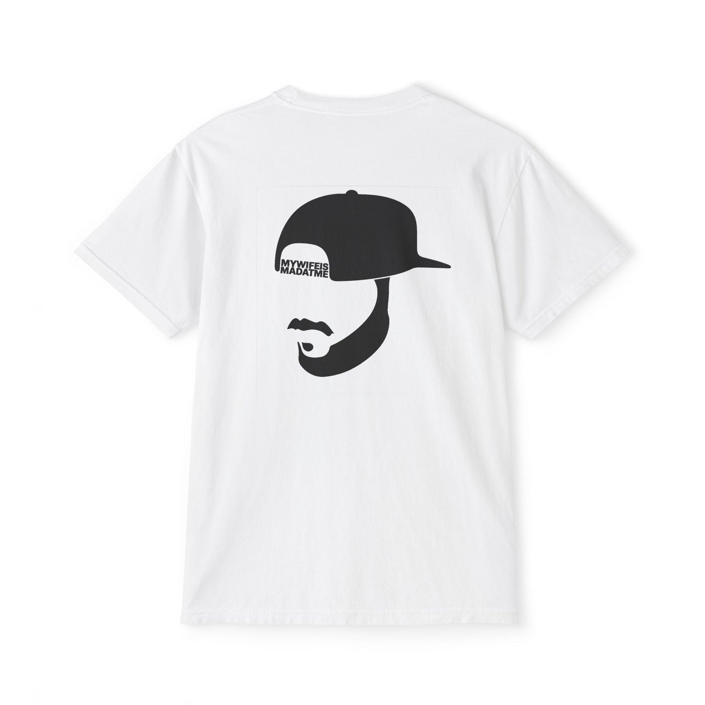 "WIFEY HAT LOGO" - POCKET T (FRONT/BACK)
