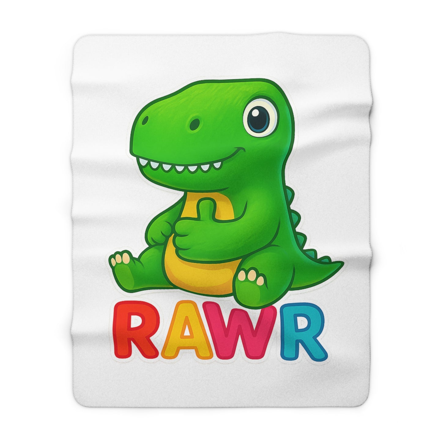 TINY DINY RAWR - BLANKET WHITE