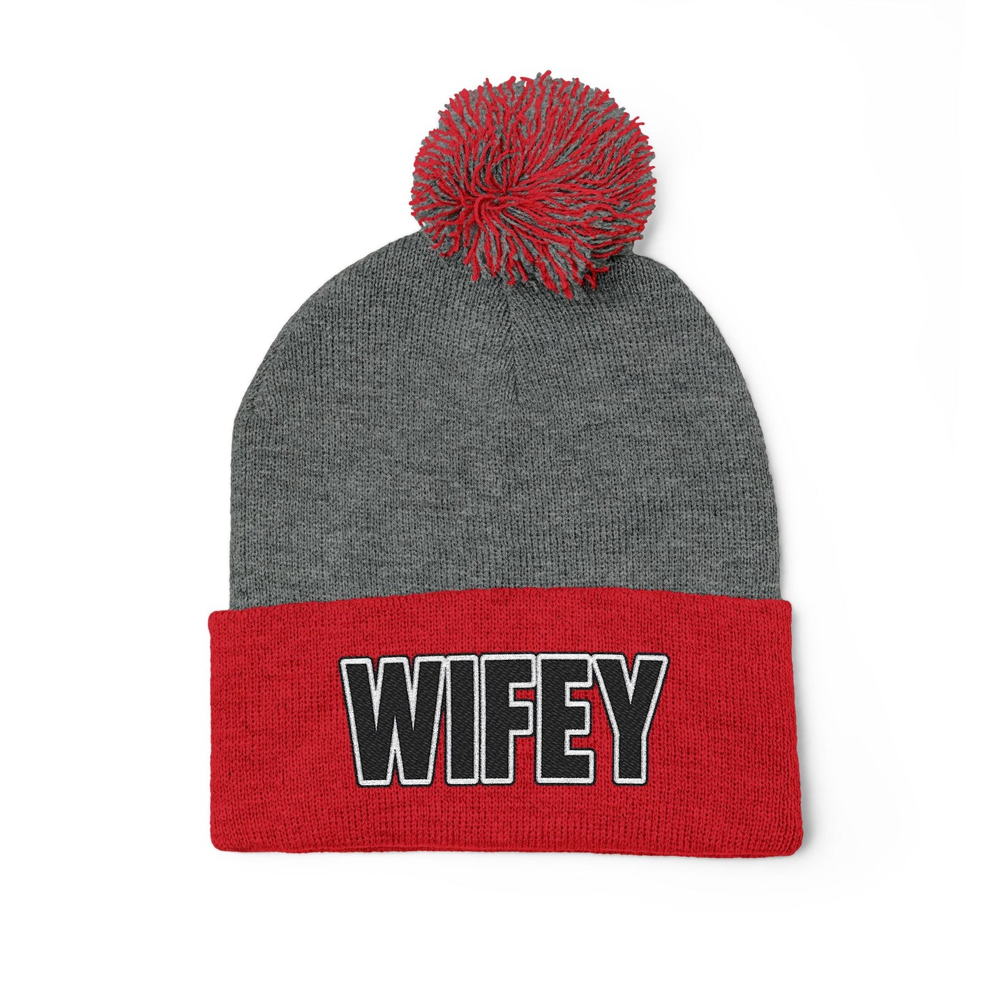 "WIFEY" POM POM BEANIE