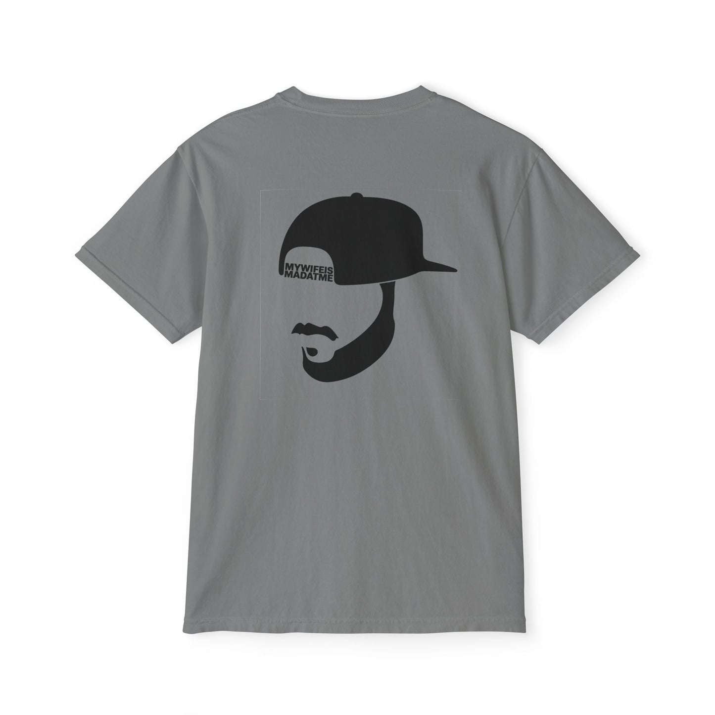 "WIFEY HAT LOGO" - POCKET T (FRONT/BACK)