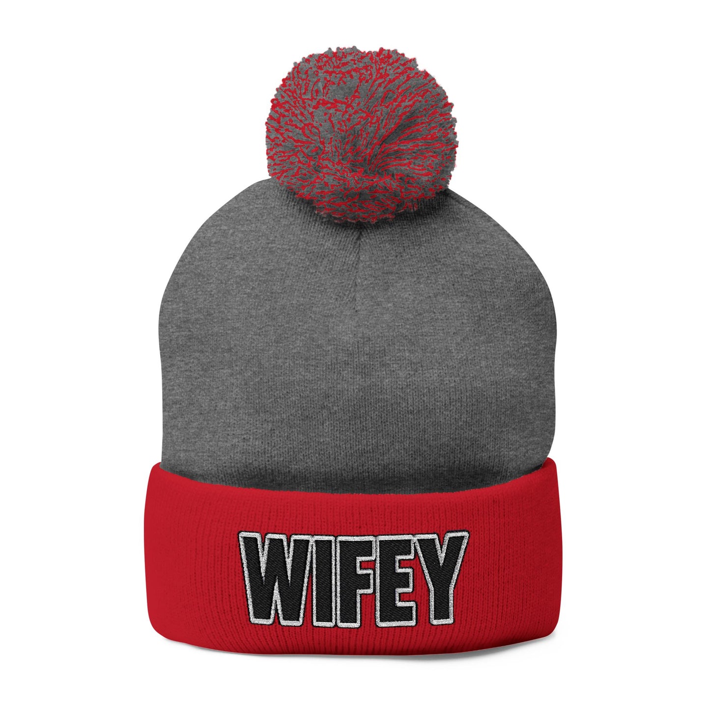 "WIFEY" POM POM BEANIE