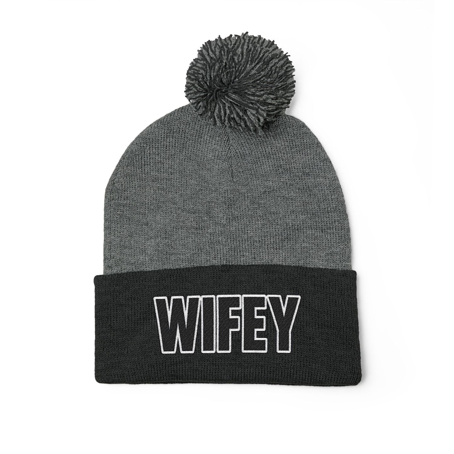 "WIFEY" POM POM BEANIE