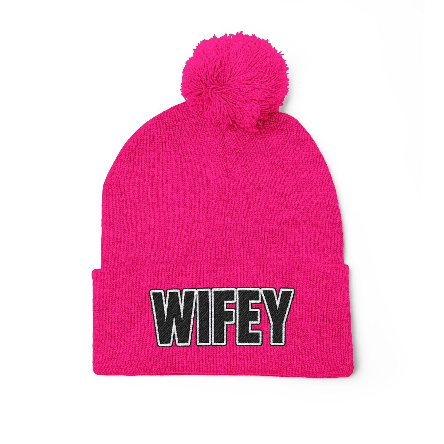 "WIFEY" POM POM BEANIE