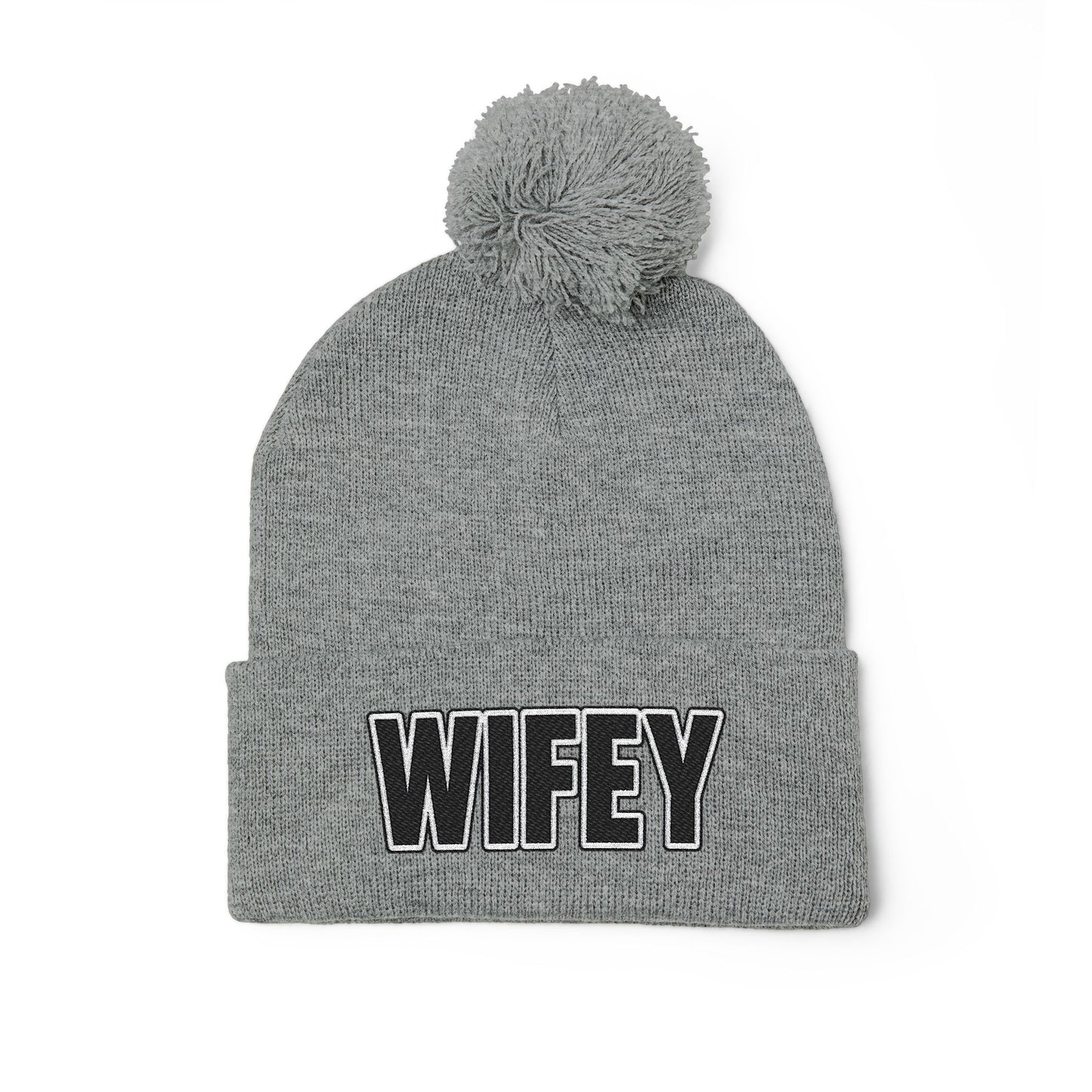 "WIFEY" POM POM BEANIE