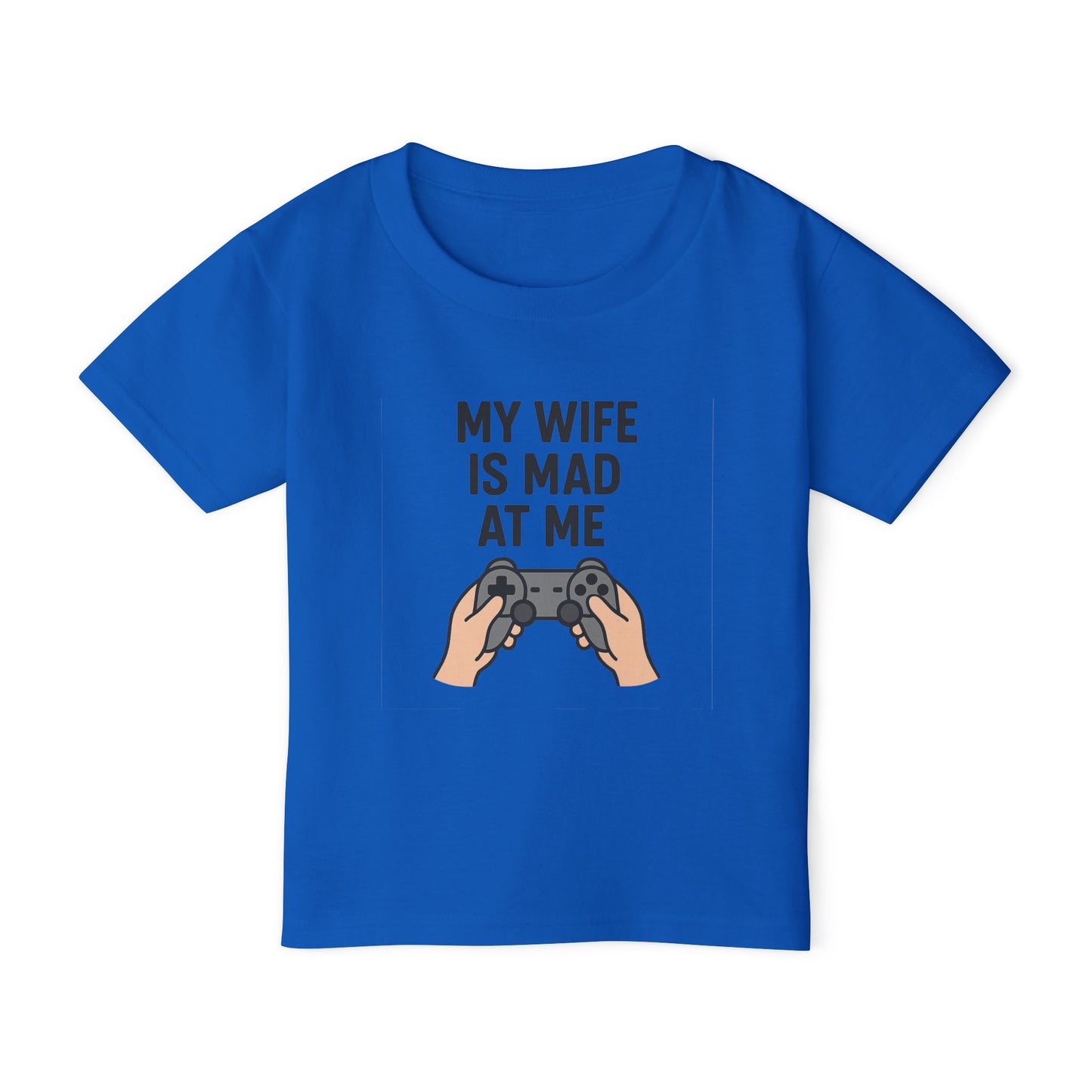 Funny Kids' T-Shirt - 'My Wife is Mad at Me' Toddler Tee, Humorous Gift, Birthday, Playdate, Gaming Shirt, Casual Wear