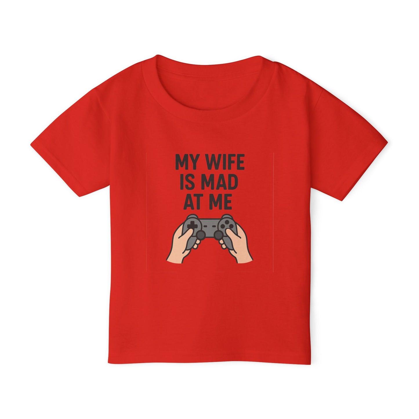 Funny Kids' T-Shirt - 'My Wife is Mad at Me' Toddler Tee, Humorous Gift, Birthday, Playdate, Gaming Shirt, Casual Wear