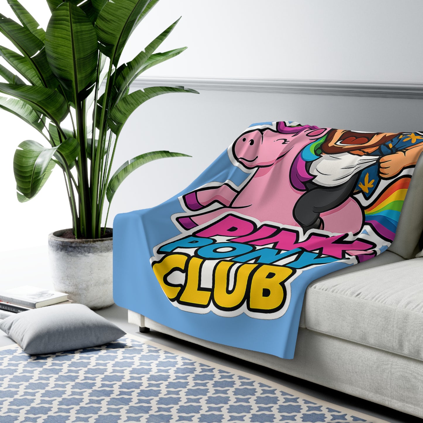 PINK PONY CLUB - BLANKET LIGHT BLUE