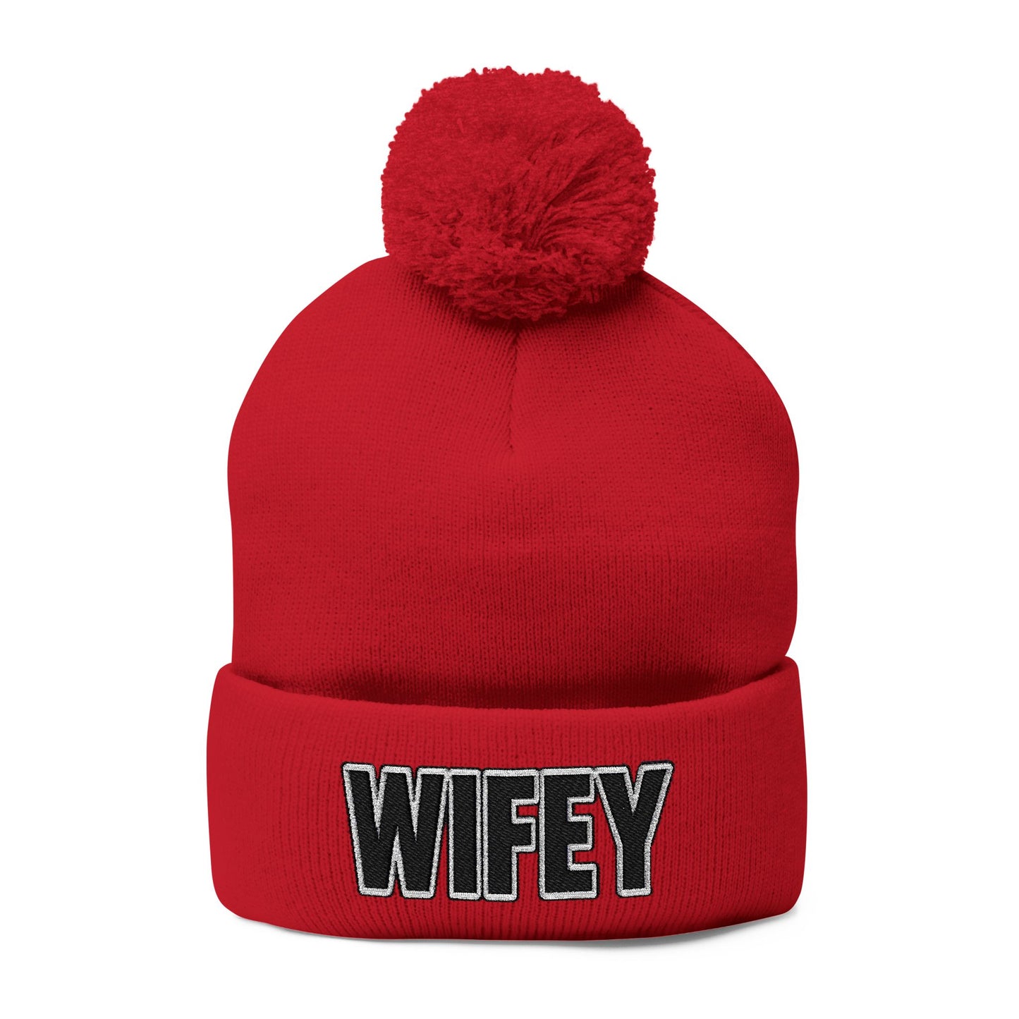 "WIFEY" POM POM BEANIE