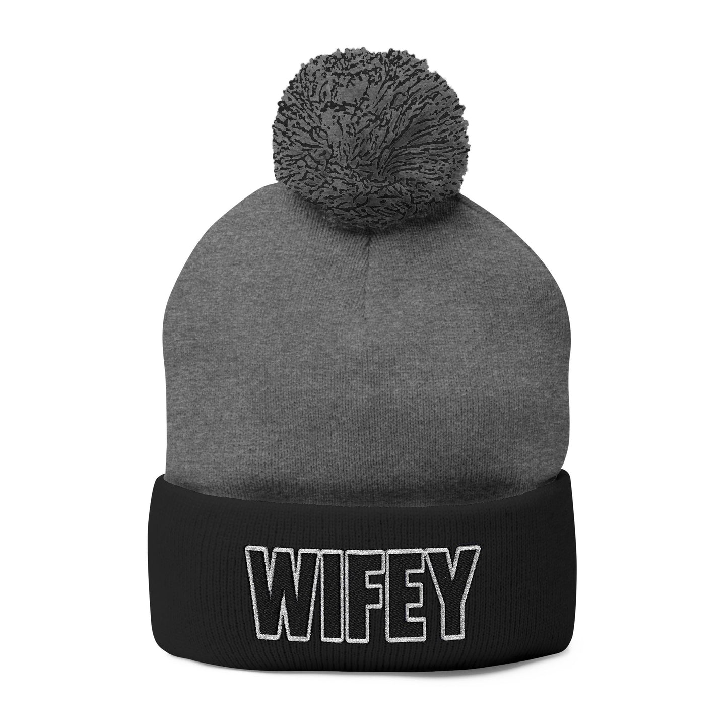 "WIFEY" POM POM BEANIE