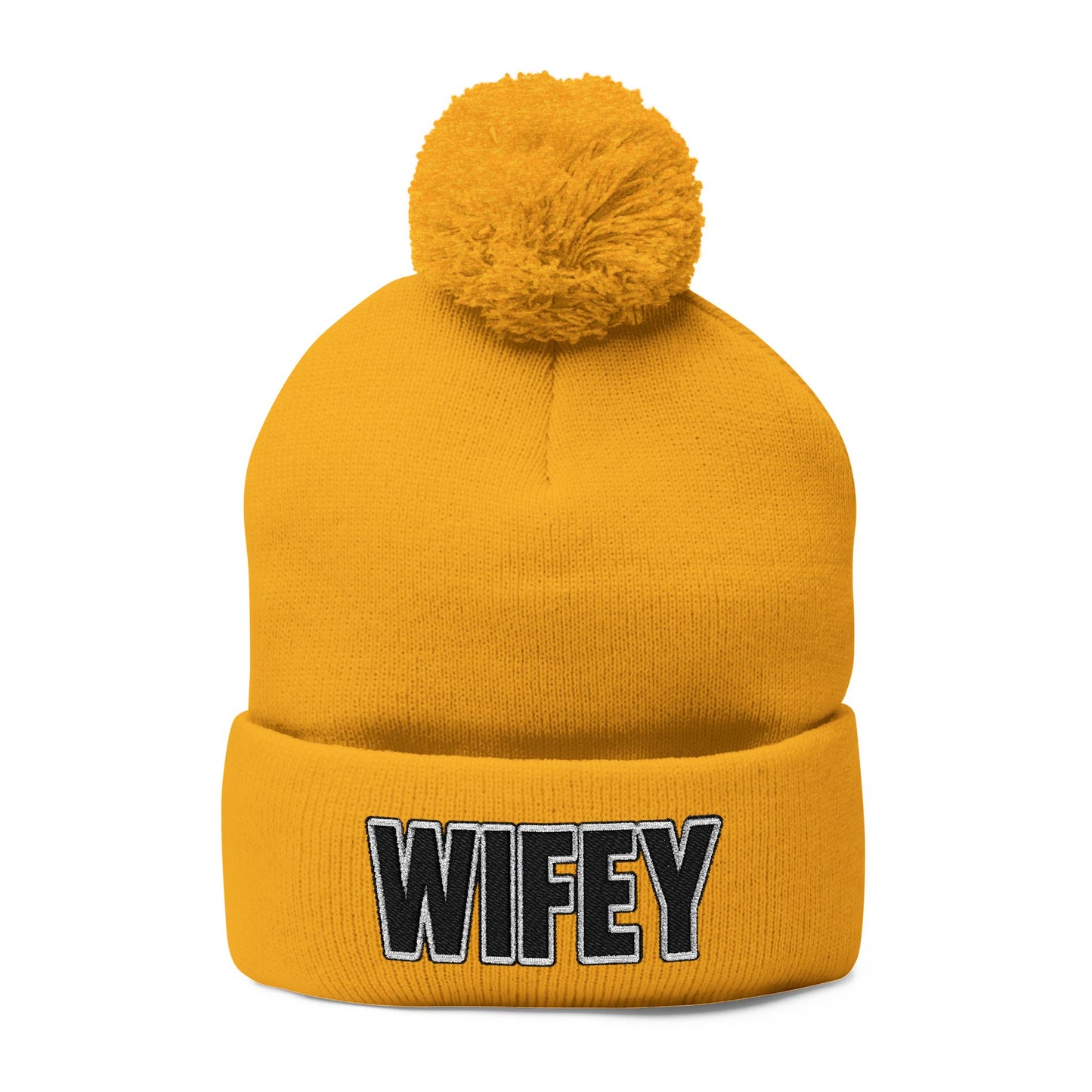 "WIFEY" POM POM BEANIE