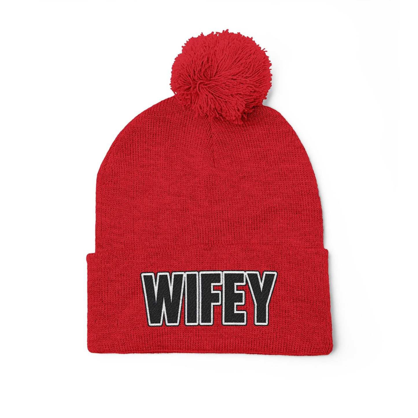 "WIFEY" POM POM BEANIE