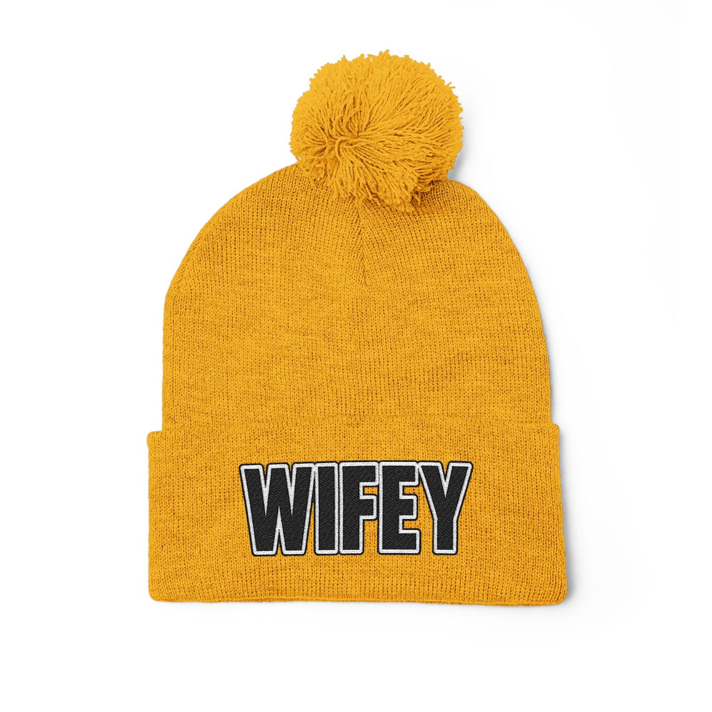 "WIFEY" POM POM BEANIE