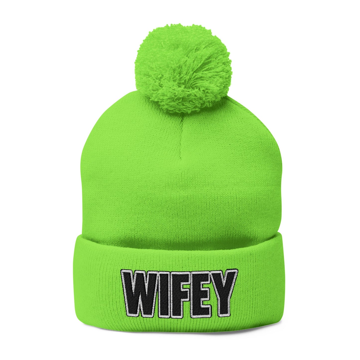 "WIFEY" POM POM BEANIE