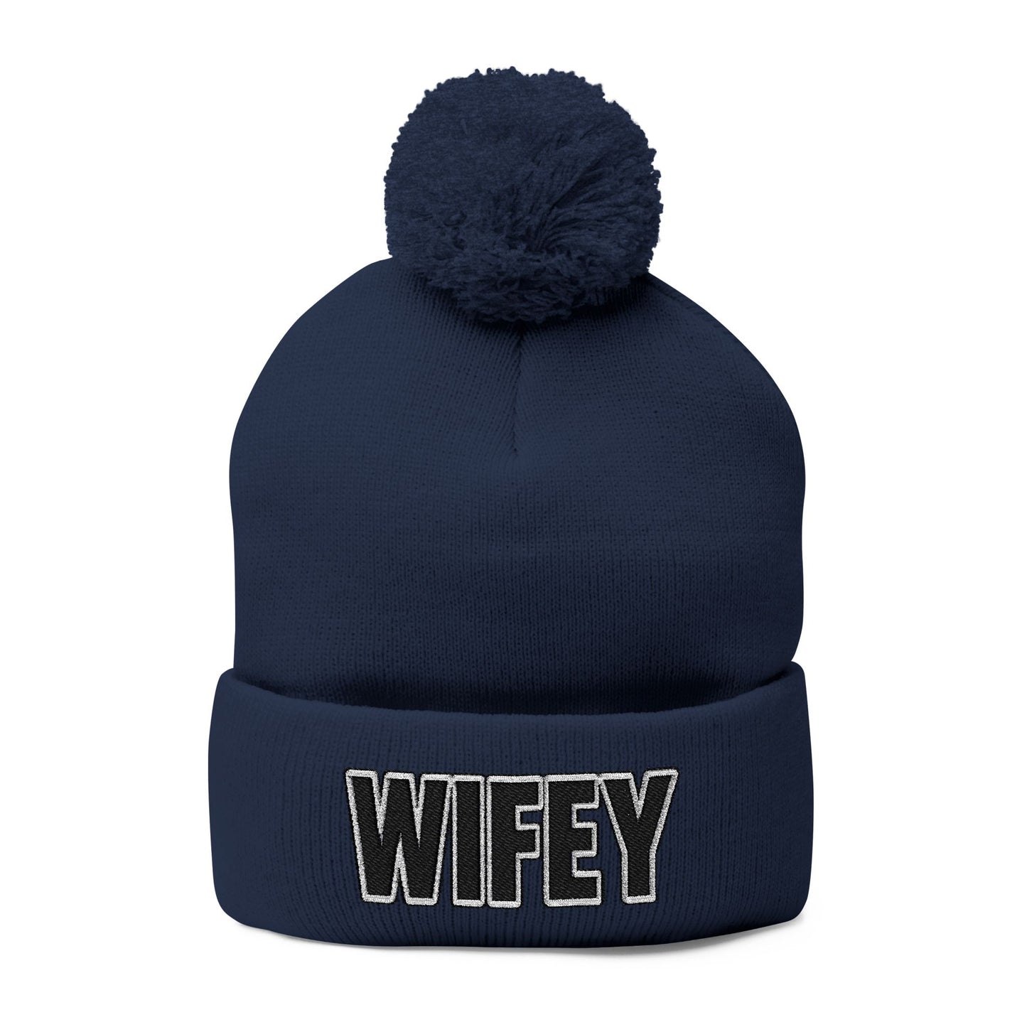 "WIFEY" POM POM BEANIE
